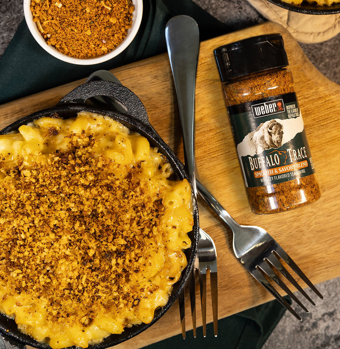 Caramelized Onion Macaroni & Cheese with Buffalo Trace™️ Whiskey Flavored Seasoning Recipe