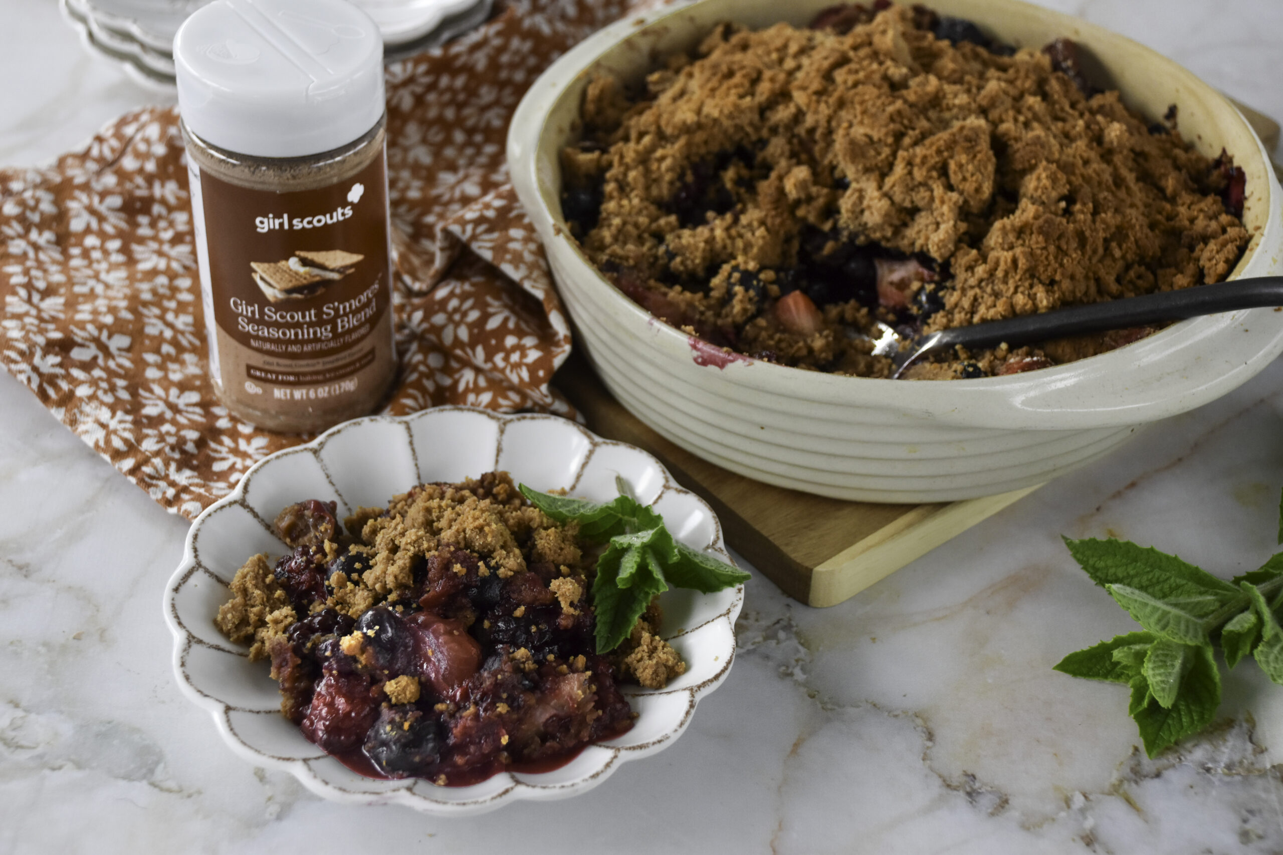 Girl Scout Smore’s™ Seasoning Blend Mixed Berry Crumble Recipe