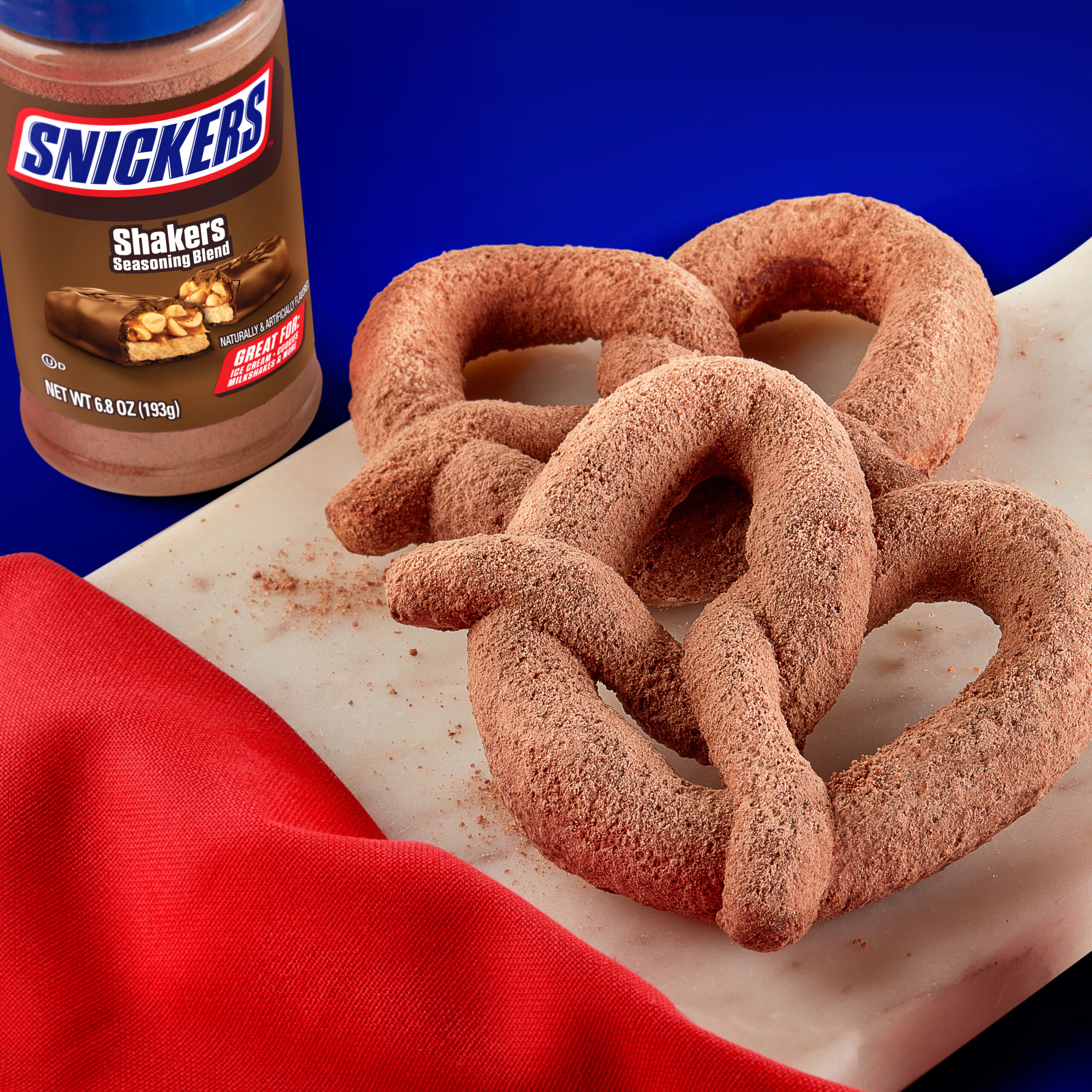 SNICKERS™ Shakers Seasoning Blend Dusted Soft Pretzels Recipe