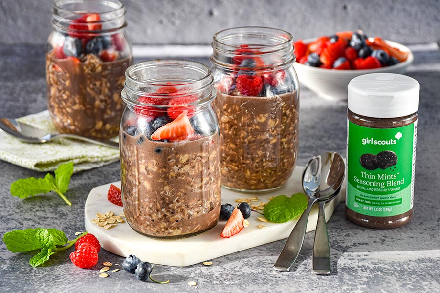Image of Girl Scout Thin Mints™ Overnight Oats Recipe