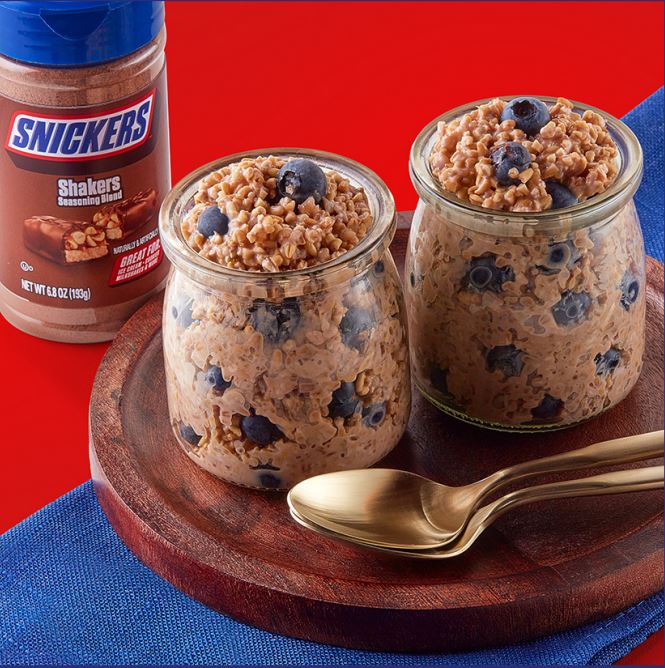 SNICKERS™ Shakers Seasoning Blend Overnight Oats Recipe